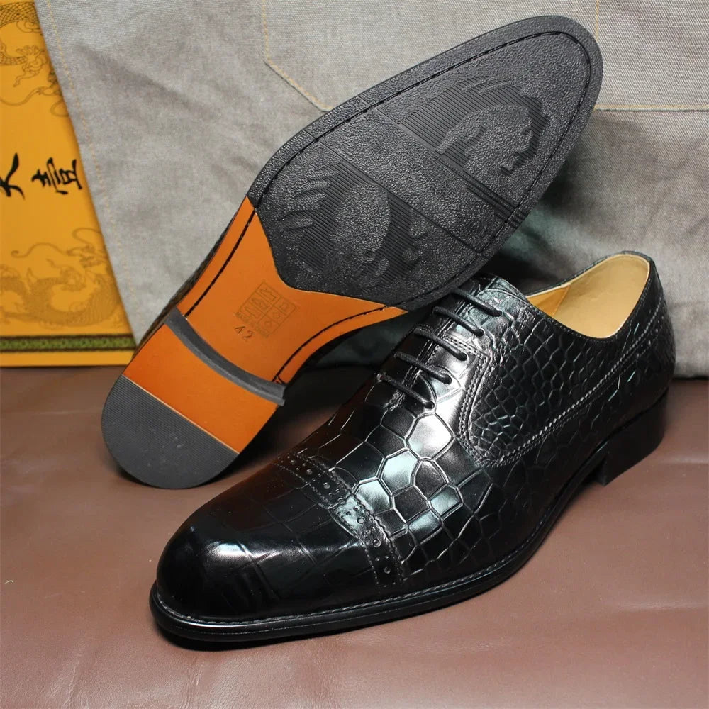 Double Buckle Monk Strap Leather Dress Shoes