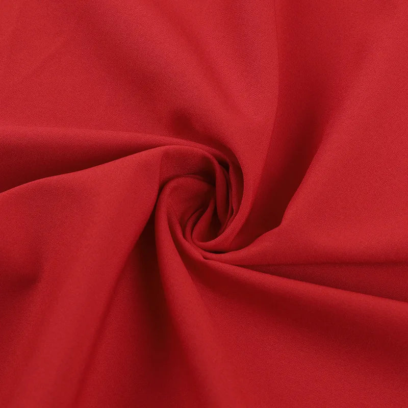 Women's Red Ruffled Slip Maxi Dress - Backless Summer Vacation Dress