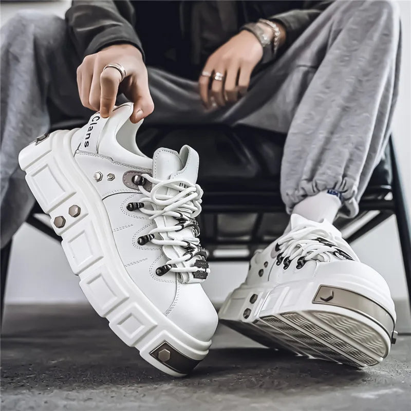 Men's Metal Punk Platform Shoes