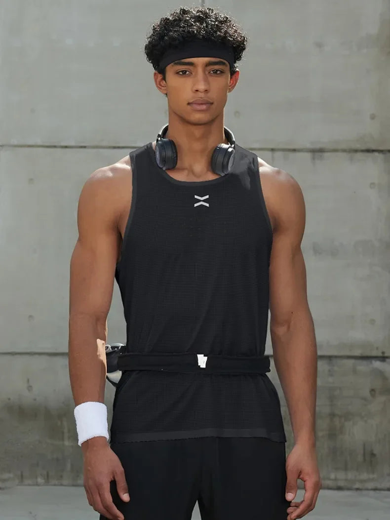 Men's Summer Sleeveless Tank Top Sportswear Gym Sports Vest