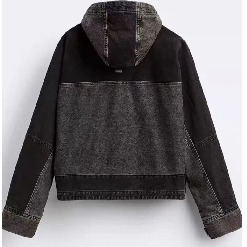 Men's Spring and Autumn Washed Retro Denim Jacket