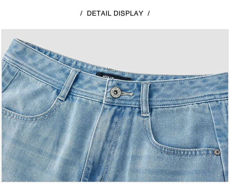 Women's Slimming Straight Leg Denim Shorts - Cooling Summer Style