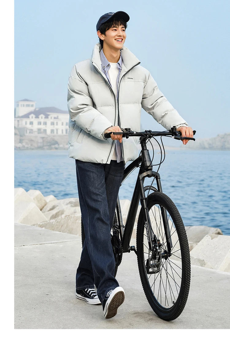 Unisex Windproof Waterproof Puffer Jacket - Winter Cold-Proof Outerwear