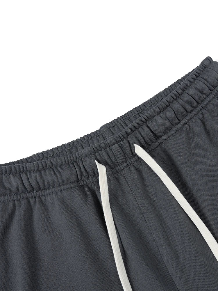 Men's 390gsm Fabric Jogger Casual Drawstring Elastic Waist Workout Running Shorts