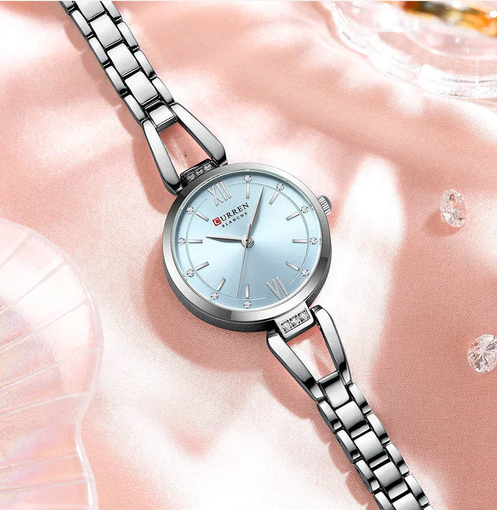 Elegant Stainless Steel Quartz Watch - Waterproof Fashion Timepiece