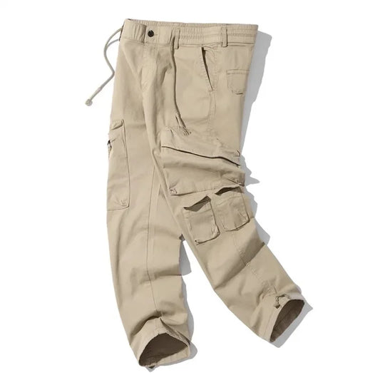 Men's Cargo Pants - Multi-Pocket Slim Fit Casual Trousers