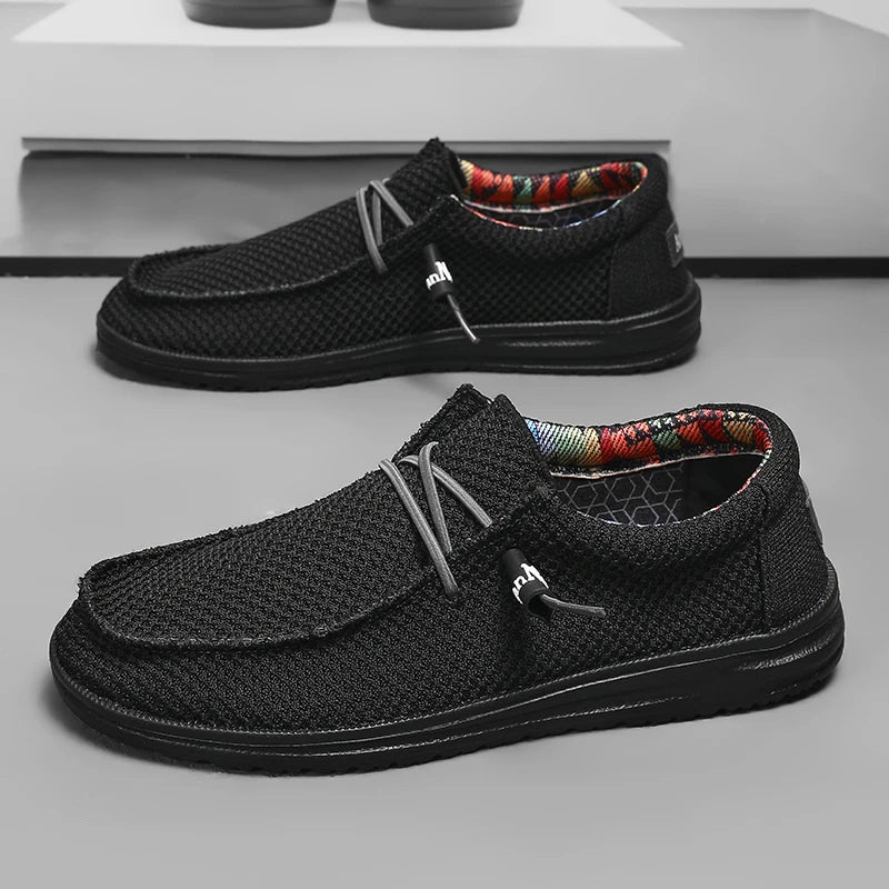 Men's Slip-On Casual Sneakers - Breathable Skateboard Loafers