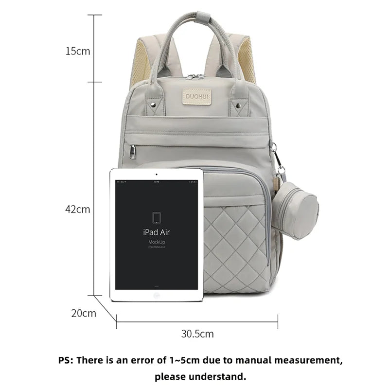 Parent Backpack with Changing Mat & Stroller Hooks - Complete Baby Bag Set