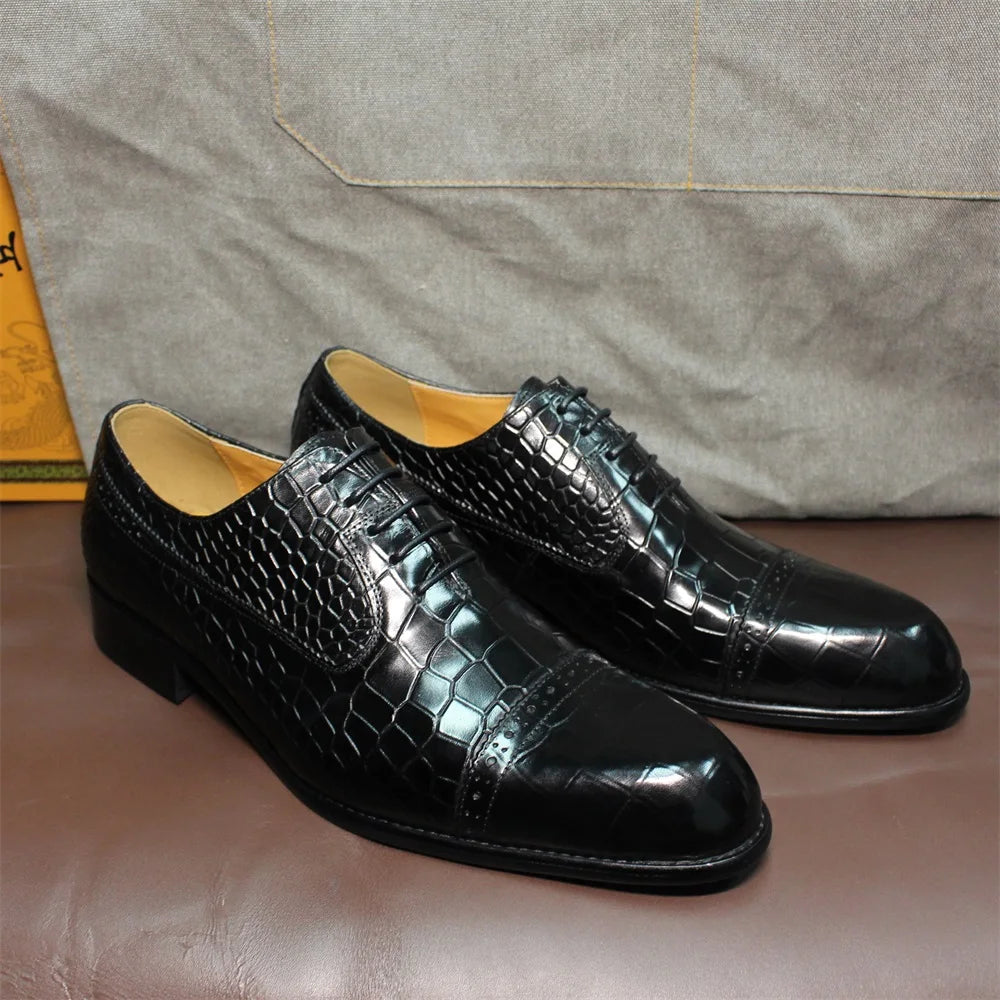 Double Buckle Monk Strap Leather Dress Shoes