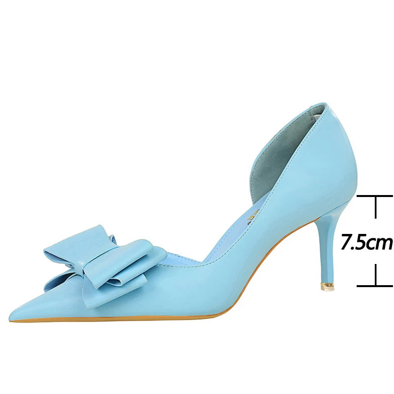 Bowknot Stiletto Heel Pumps