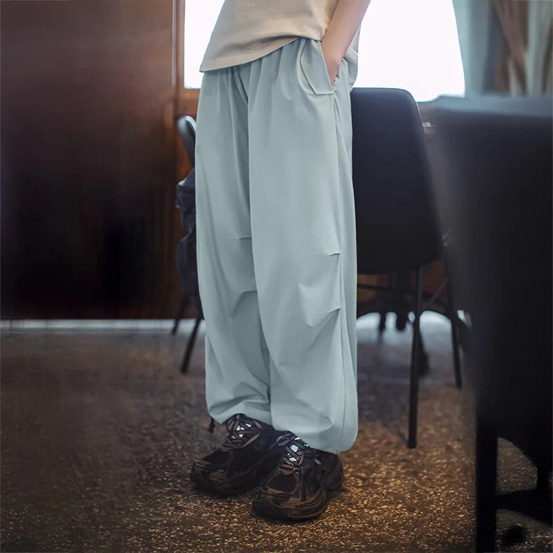 Women's Cool-Touch Parachute Pants - Lightweight Cargo Joggers
