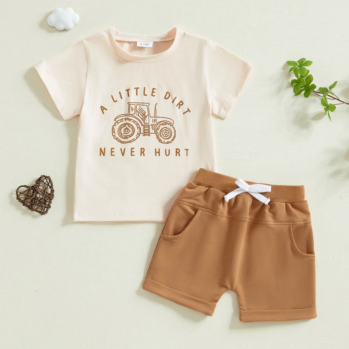 0-4Y Infant Baby Boys Summer Casual Clothes Set Cartoon Letter Print Short Sleeve T Shirt and  Shorts