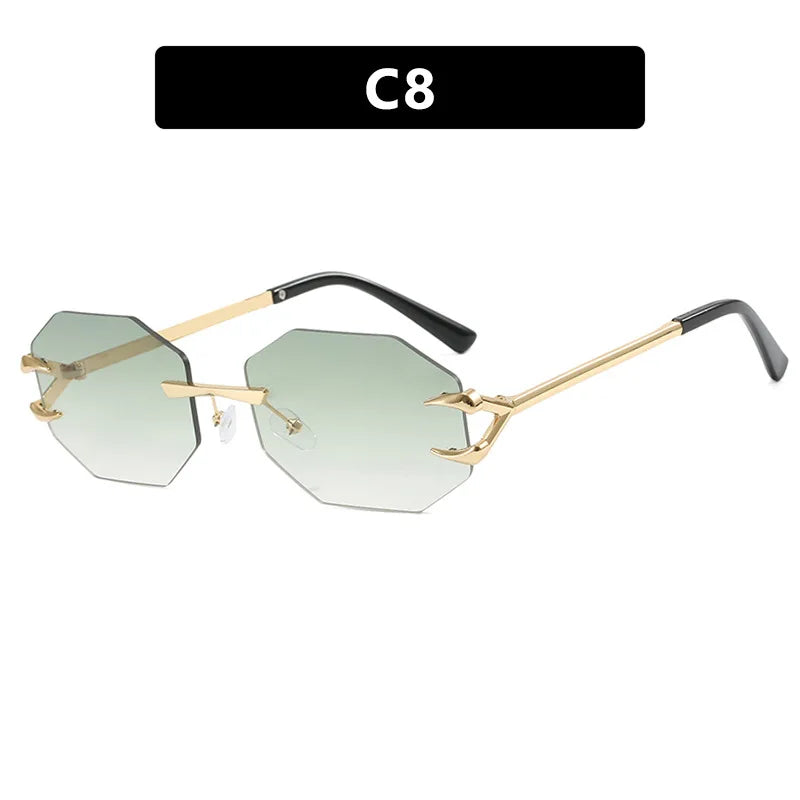 Women's Fashion Sunglasses - Frameless UV400 Sports Eyewear