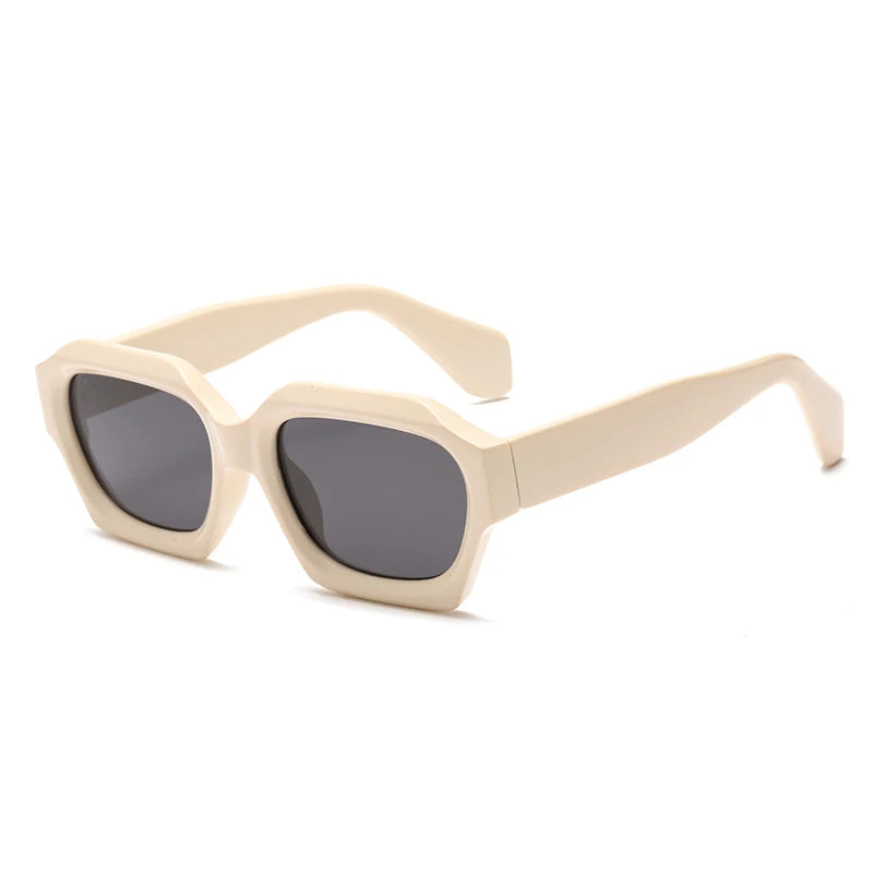 Black Square Frame Sunglasses - Punk Trendy UV400 Women's Eyewear