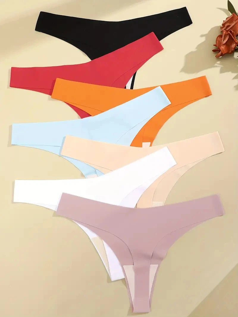 Ice Silk Seamless Thongs 4-Pack