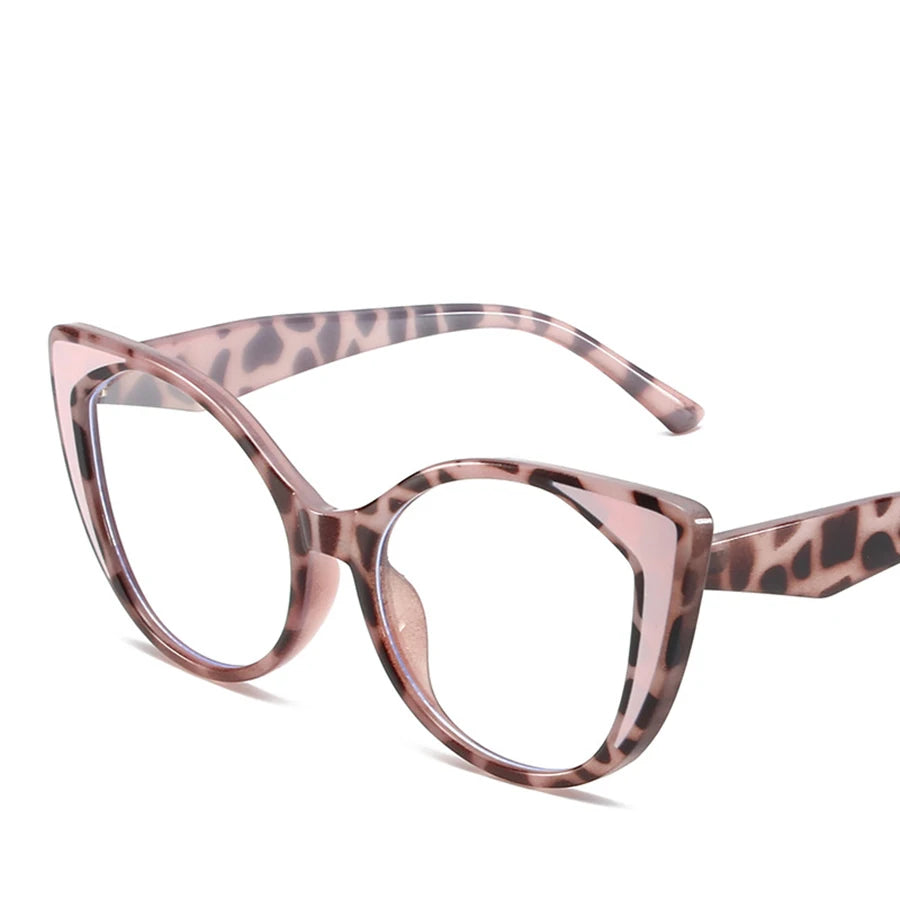 Cat Eye Blue Light Blocking Glasses - Large Frame Fashion Eyewear for Women & Men