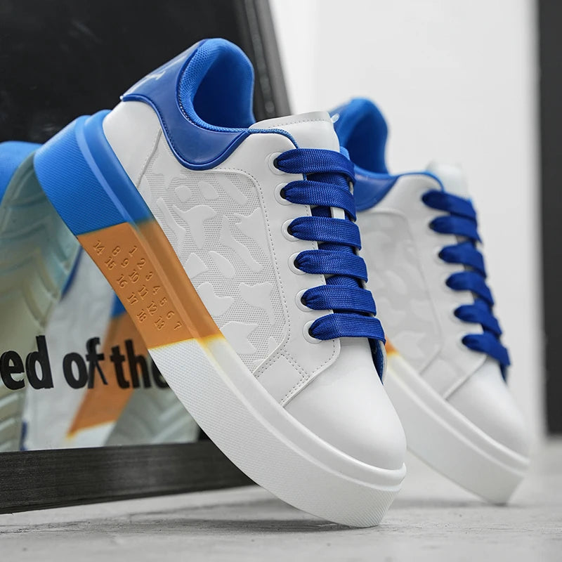 Men's Casual Platform Skateboard Tennis Sports Comfortable Vulcanized Sneakers