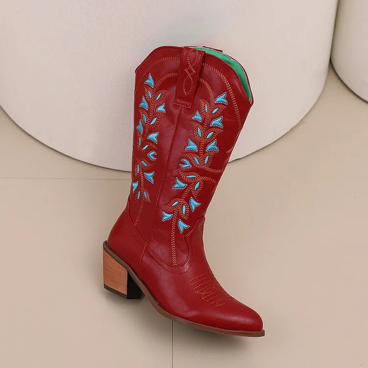 Colour Block Totem Print Chelsea Boots