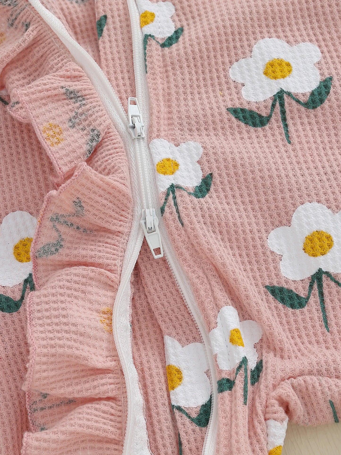 Lovely Newborn Baby Floral Print Romper with Headband (0-12M)