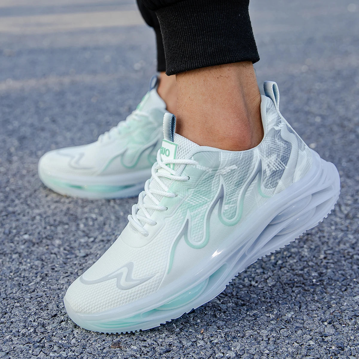 Men's Summer Breathable Sports Light Running Tennis Casual Sneakers Platform Trainers Shoes