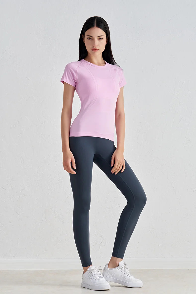 Seamless Short Sleeve Fitness Top