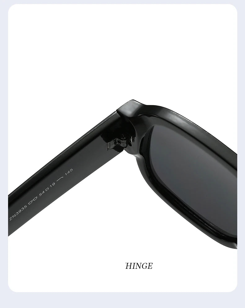 Unisex 1/4 Set Retro Large Frame Double Bridges Square Sunglasses