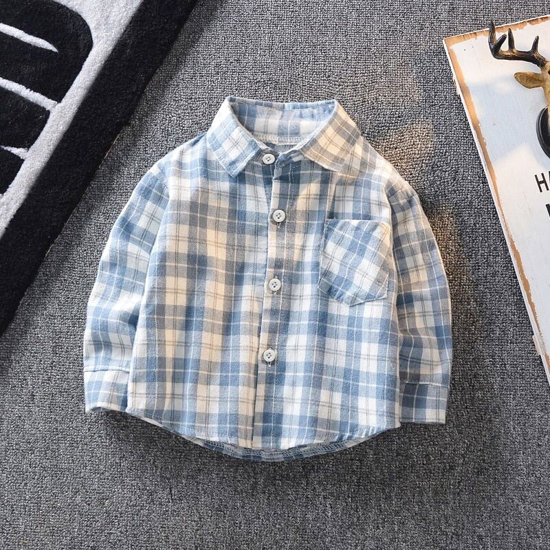 Baby. Boys Long Sleeve Striped Print Shirts