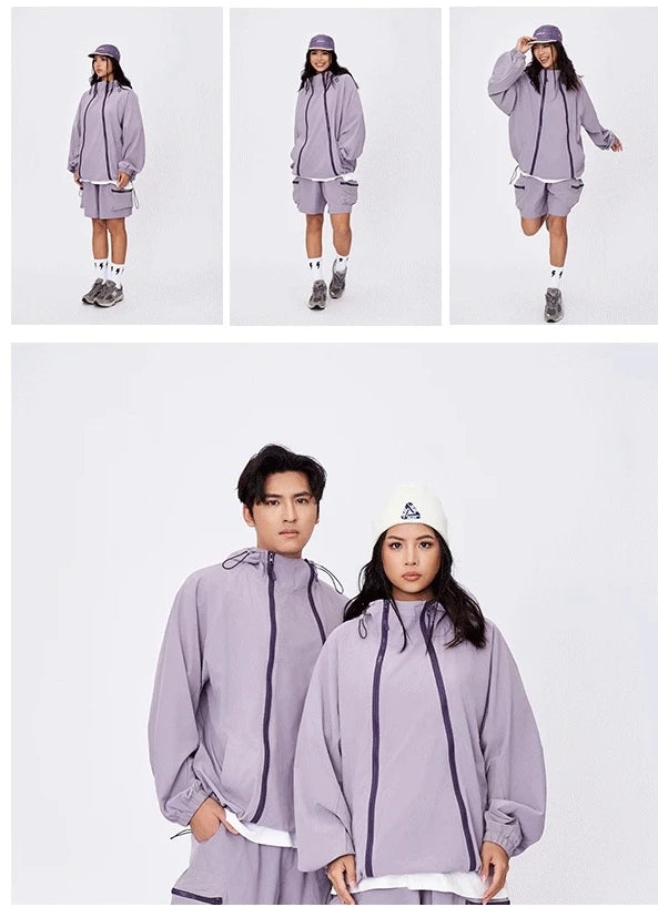 Men's Breathable Sports Jacket & Pants - Double Zipper Sunscreen