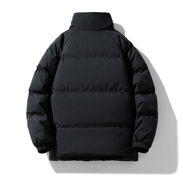 Men's Slim Fit Thickened Padded Jacket | Fur-Lined | Stand Collar | Bungee Hem | 8 Colours | S–XXXL
