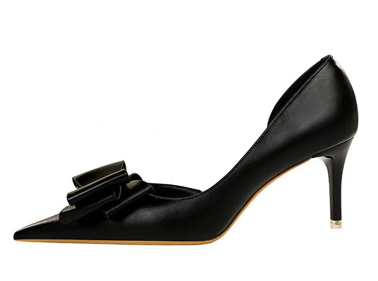 Bowknot Stiletto Heel Pumps