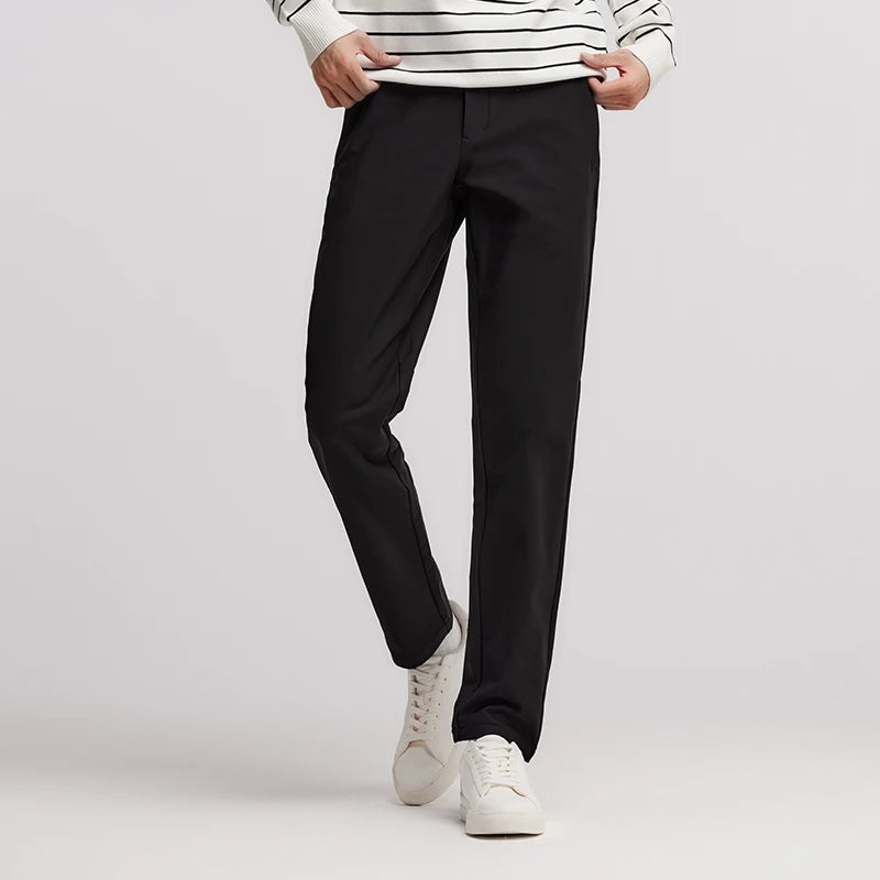 Men's Slim Fit Thermal Trousers - Easy Care Winter Commuter Pants