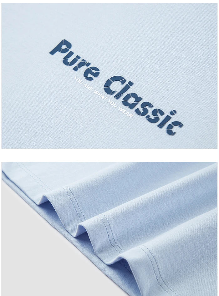 Letter Print Short Sleeve T-Shirt - Men's Summer Casual Top