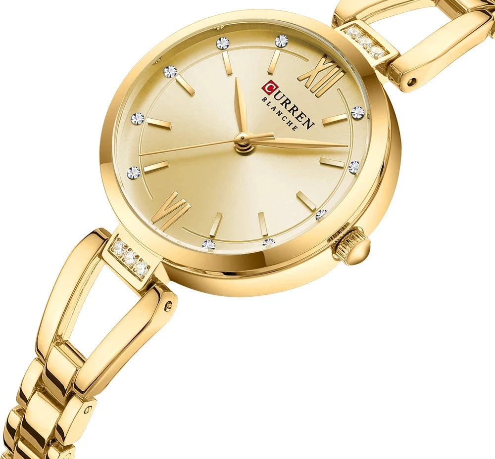 Elegant Stainless Steel Quartz Watch - Waterproof Fashion Timepiece