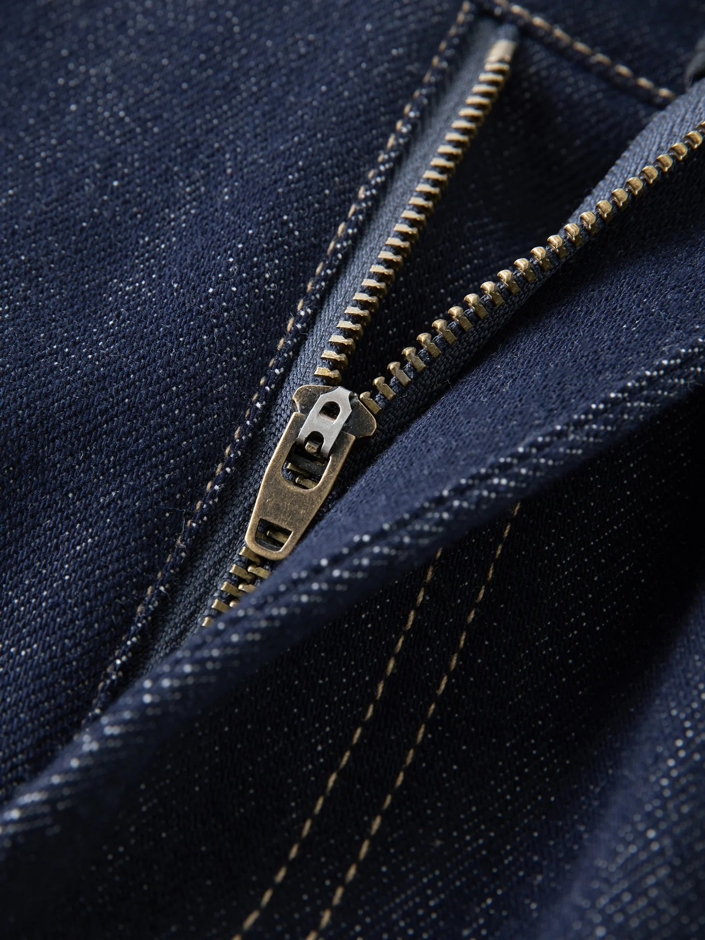 High Waist A-Line Denim Skirt - Contrast Colour Retro Style