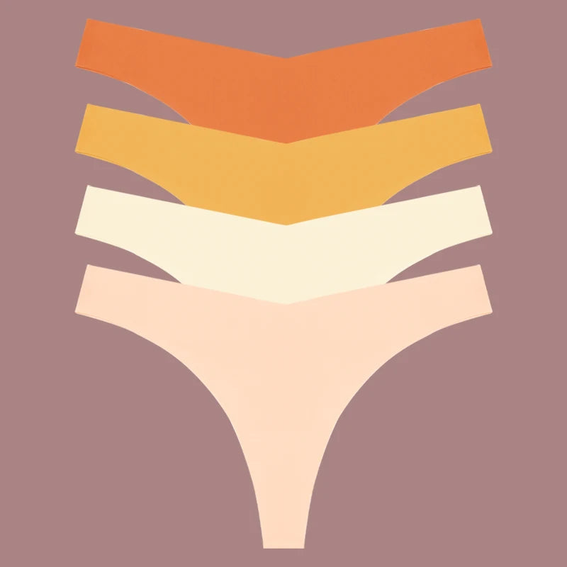 Ice Silk Seamless Thongs 4-Pack