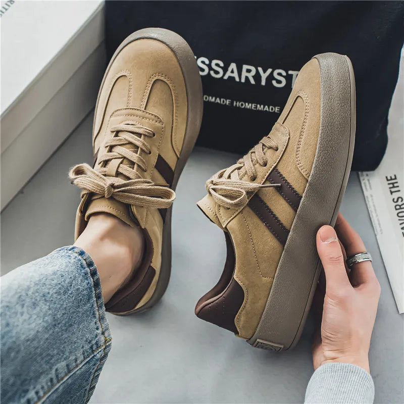 Men's Casual Platform Sneakers - Sports Skateboard Running Shoes