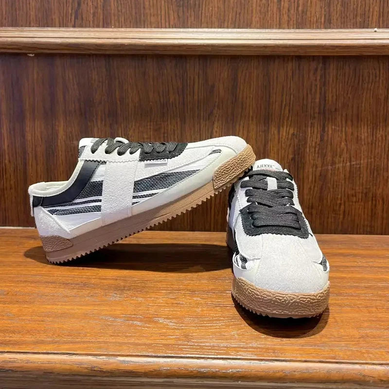 Men's Platform Casual Sneakers - Lace-Up Sports Running Shoes