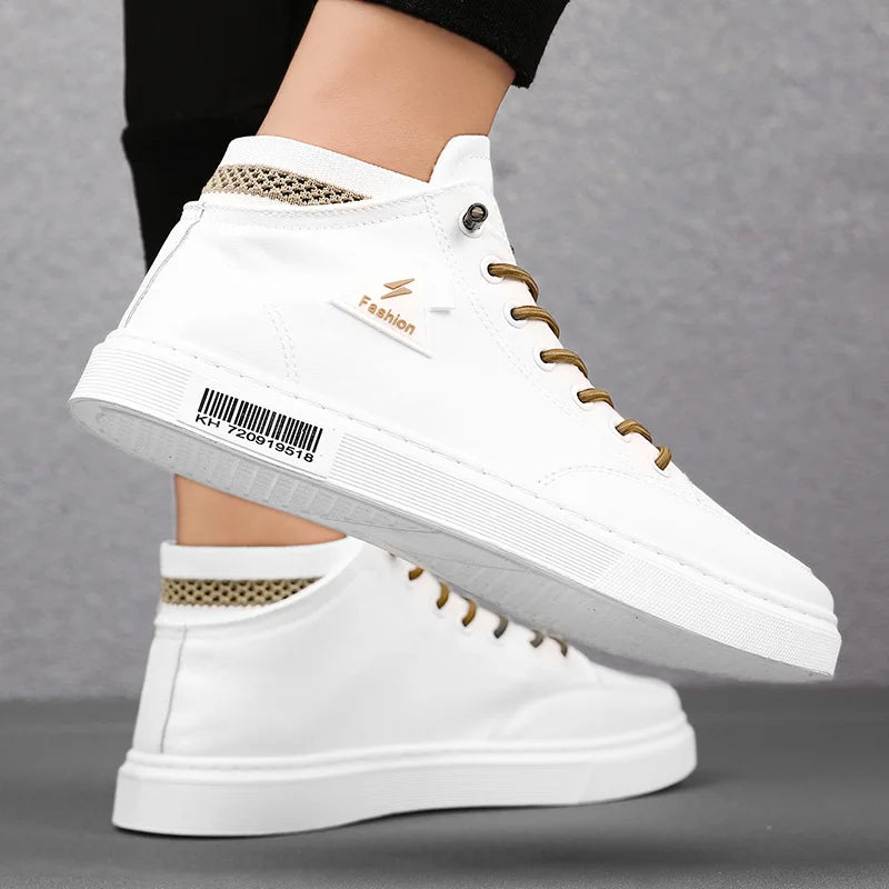 Simple Design Casual Sneakers - Men's Flat Skateboard & Running Trainers