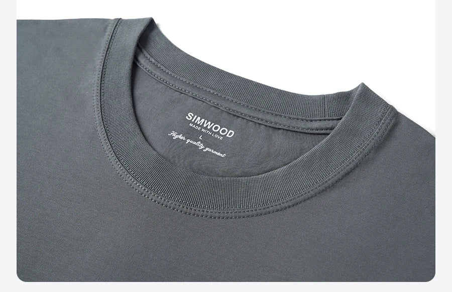 Men's 210gsm Long Staple Cotton Long Sleeve T-shirt