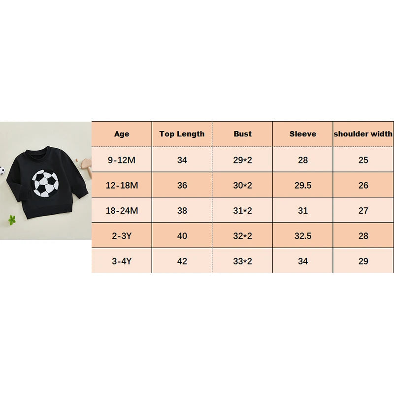 Baby Boys' Sports Style Sweatshirt - Casual Long Sleeve Pullover