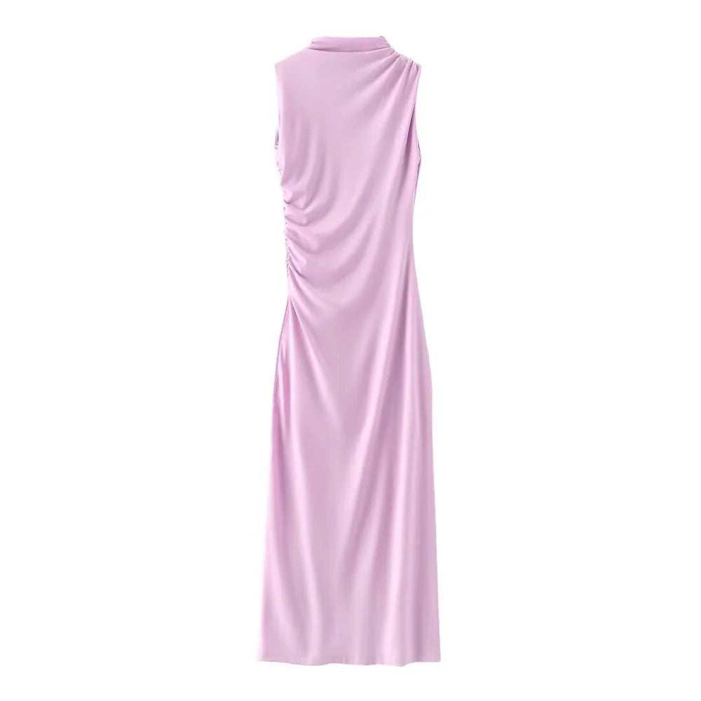 Pleated Maxi Dress