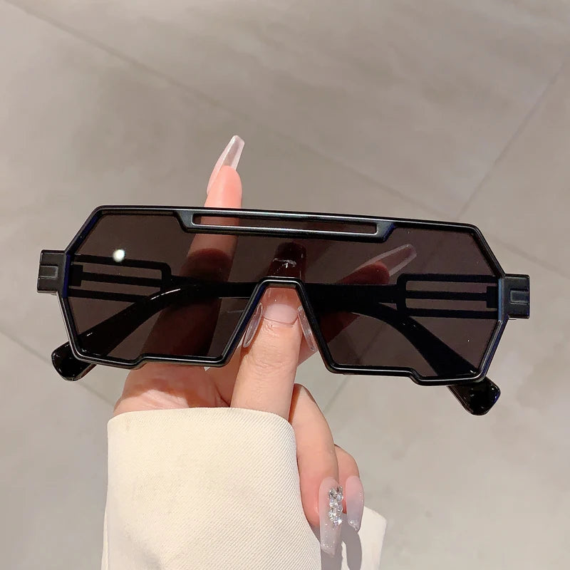 Unisex Oversize Rectangle Sunglasses