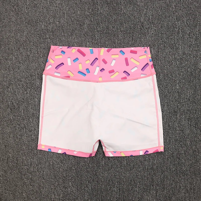 High Waist Printed Shorts