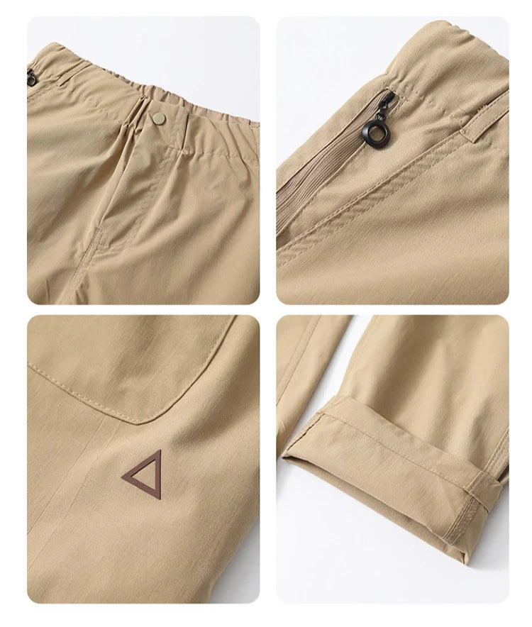 Men's Casual Trousers Slim Fit Ankle-Length Elastic Stretch Pants