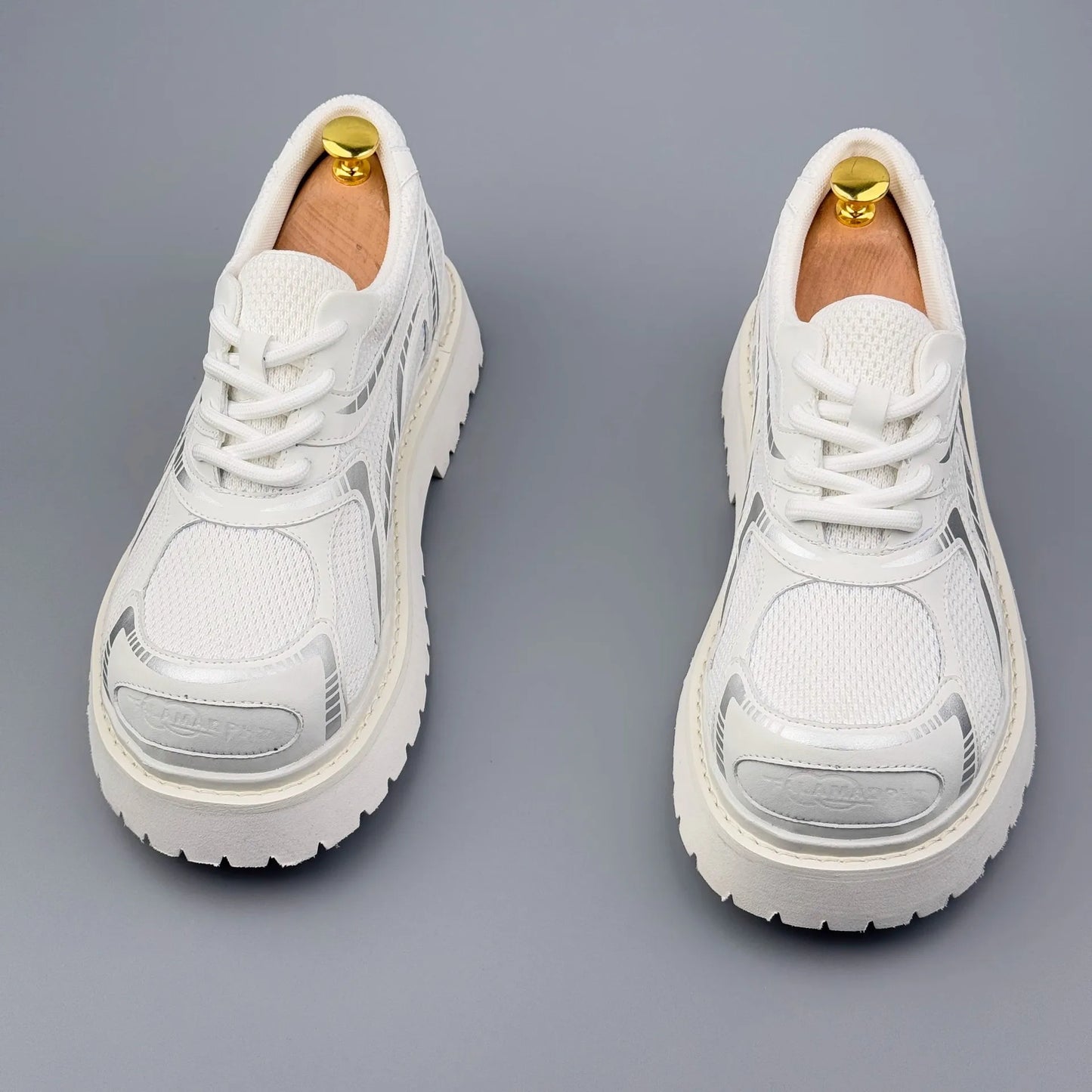 Men's Platform Derby British Style Thick Sole Breathable Shoes