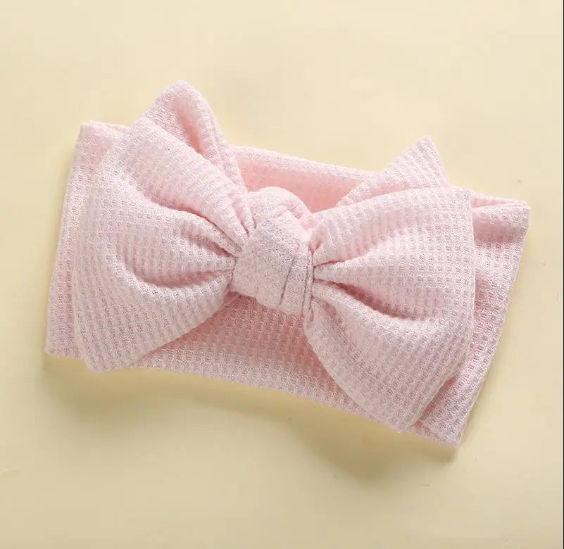 Infant Baby Girl Bow Headband Cute Stretch Bowknot Sweat Hair Bands Clothing Accessories