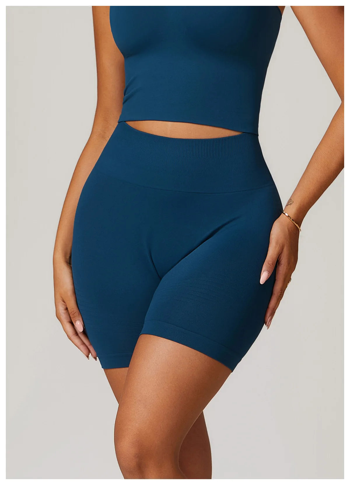 Seamless High Waist Gym Shorts - Push Up Yoga Cycling Shorts