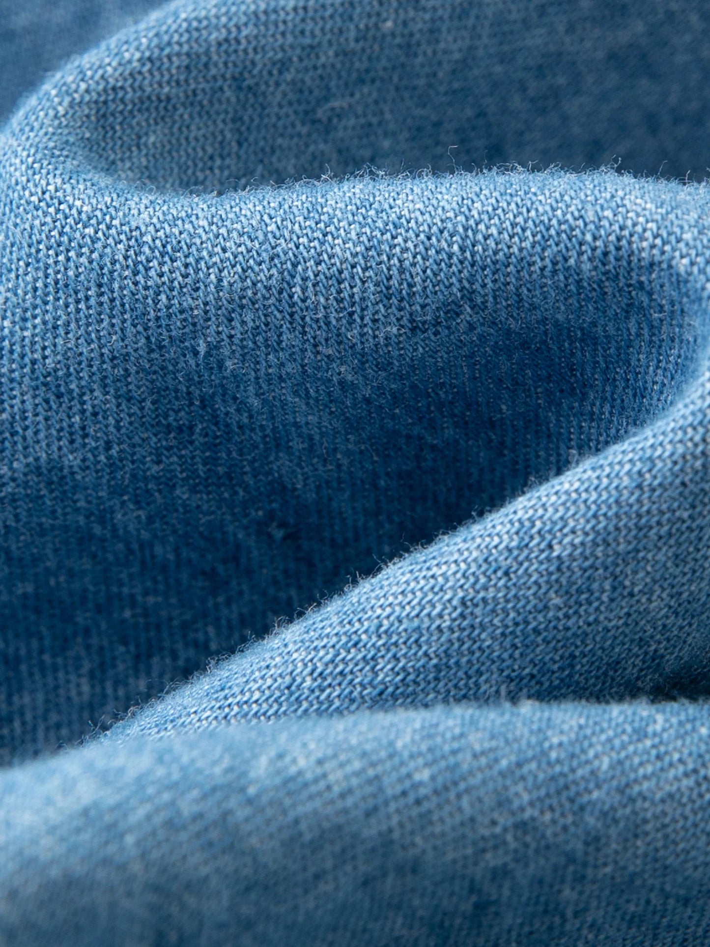 Women's Plus Size Double Collar Denim Shirt - French Style Autumn Top