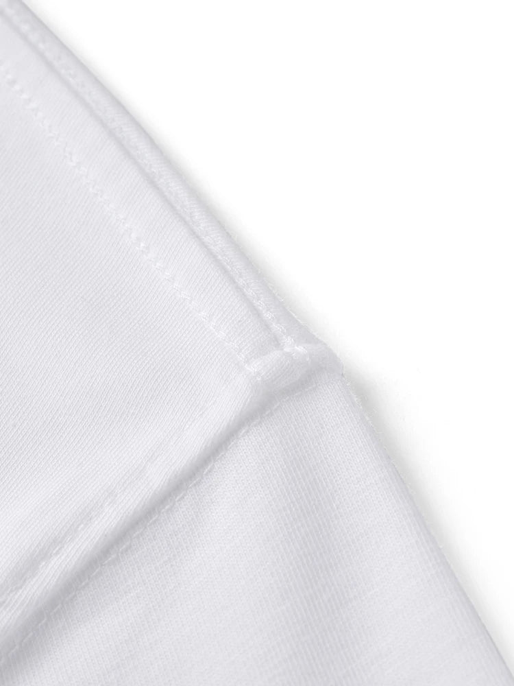 Men's Soft Letter Print T-Shirt - Cool Touch Breathable Cotton