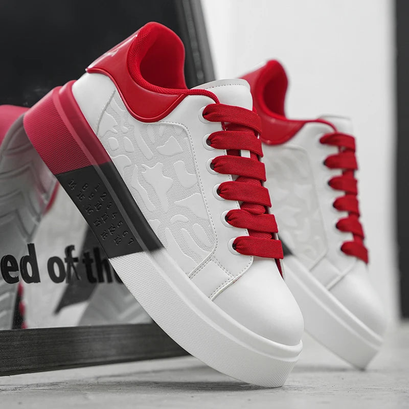 Men's Casual Platform Skateboard Tennis Sports Comfortable Vulcanized Sneakers